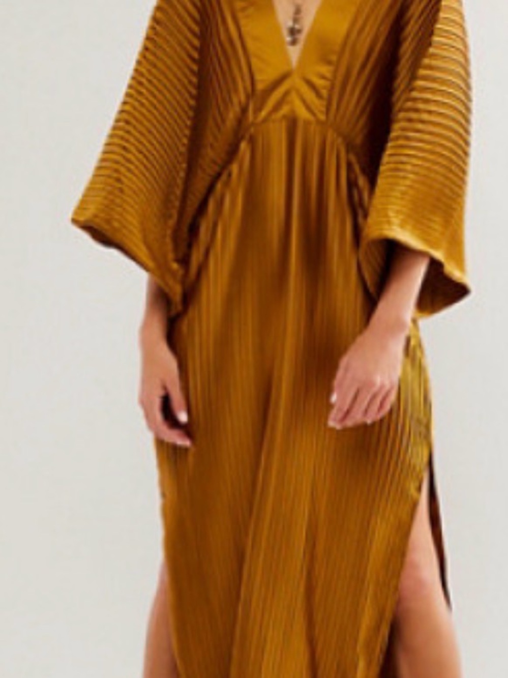 Jen's Pirate Booty Free People electric Shenandoah pleated kimono kaftan  new